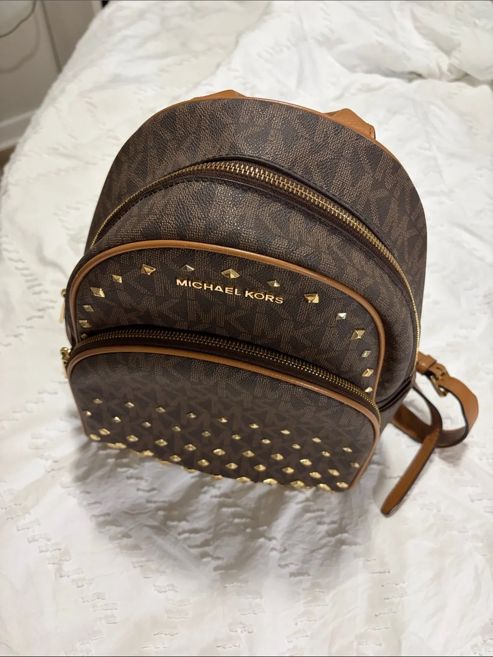 Michael Kors Vintage Abbey Studded Backpack